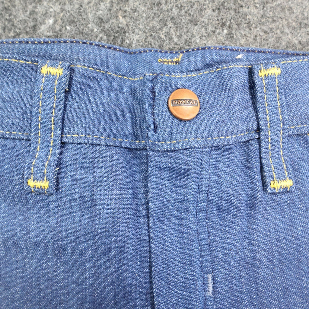 Young Maverick Vintage 70s Straight Leg Jeans Boys 3 Blue Denim NWT USA - take2supply