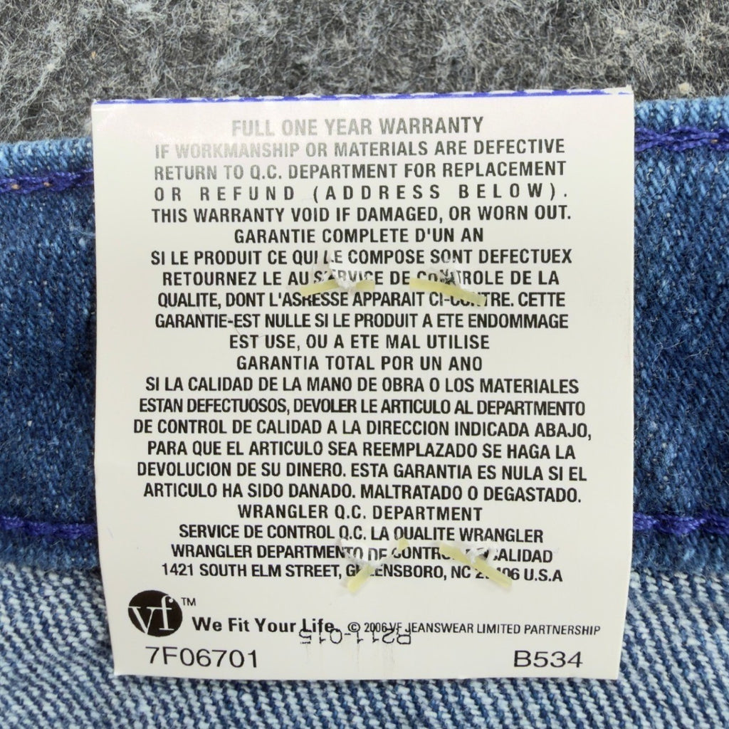 Wrangler Y2K Cowboy Cut Jeans Womens 7/8 x 34 Blue Denim Bootcut NWT - take2supply