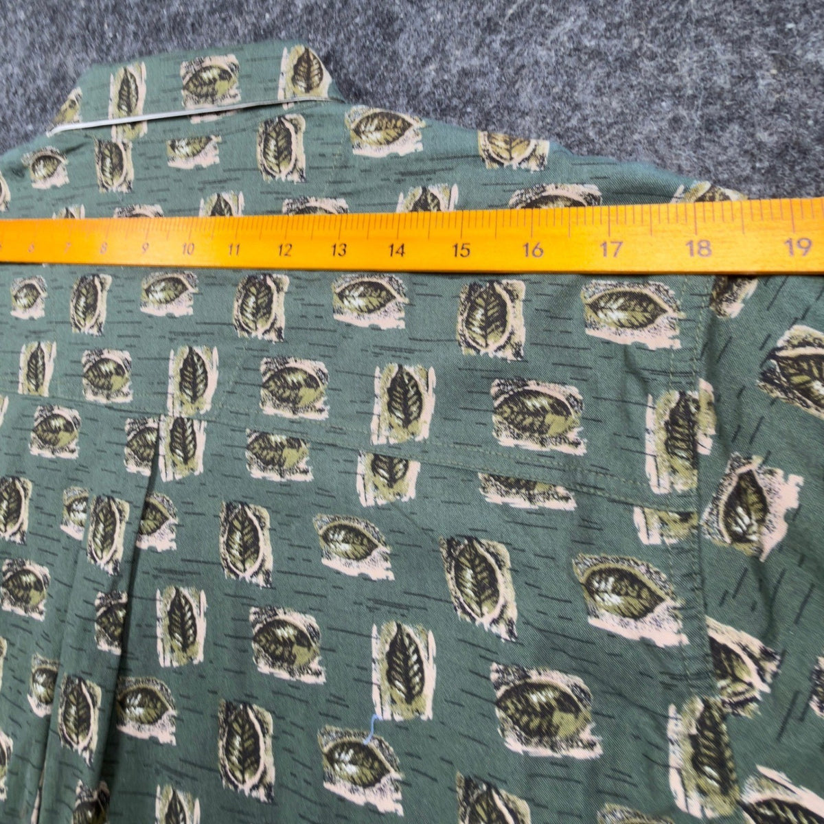 Wrangler Rugged Wear Leaf Print Shirt Mens M Green Cotton NWT R960LLV New - take2supply