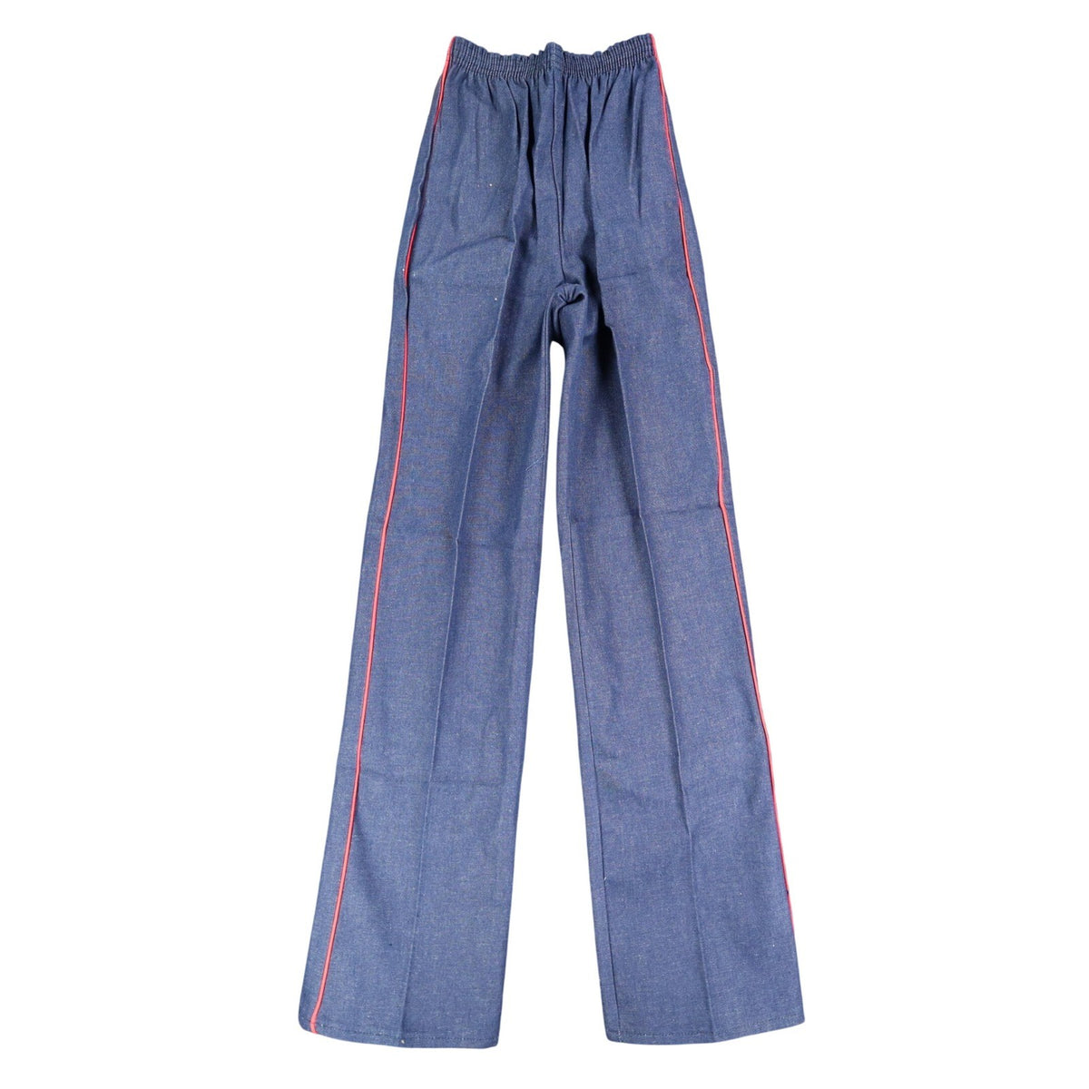 Vintage Young Maverick Jeans Girls 12 Blue Red Piping Elastic Waist USA NWT NOS - take2supply