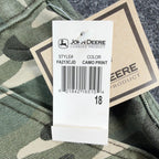 John Deere Carpenter Pants Boys Size 18 Green Camo Print Cotton Canvas NWT - take2supply