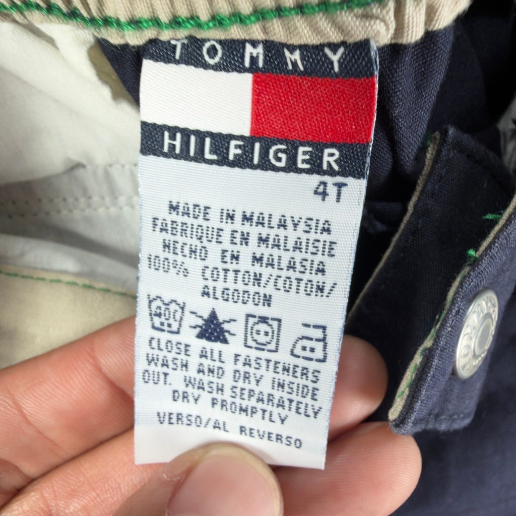 Tommy Hilfiger Y2K Cargo Shorts Toddler 4T Navy Cotton NWT - take2supply
