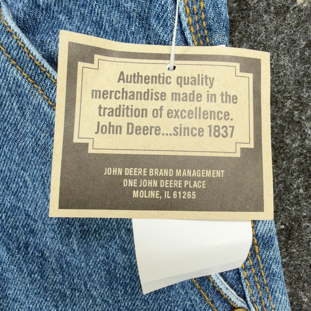 John Deere Y2K Carpenter Denim Shorts Boys 14 Blue Stone Wash NWT - take2supply