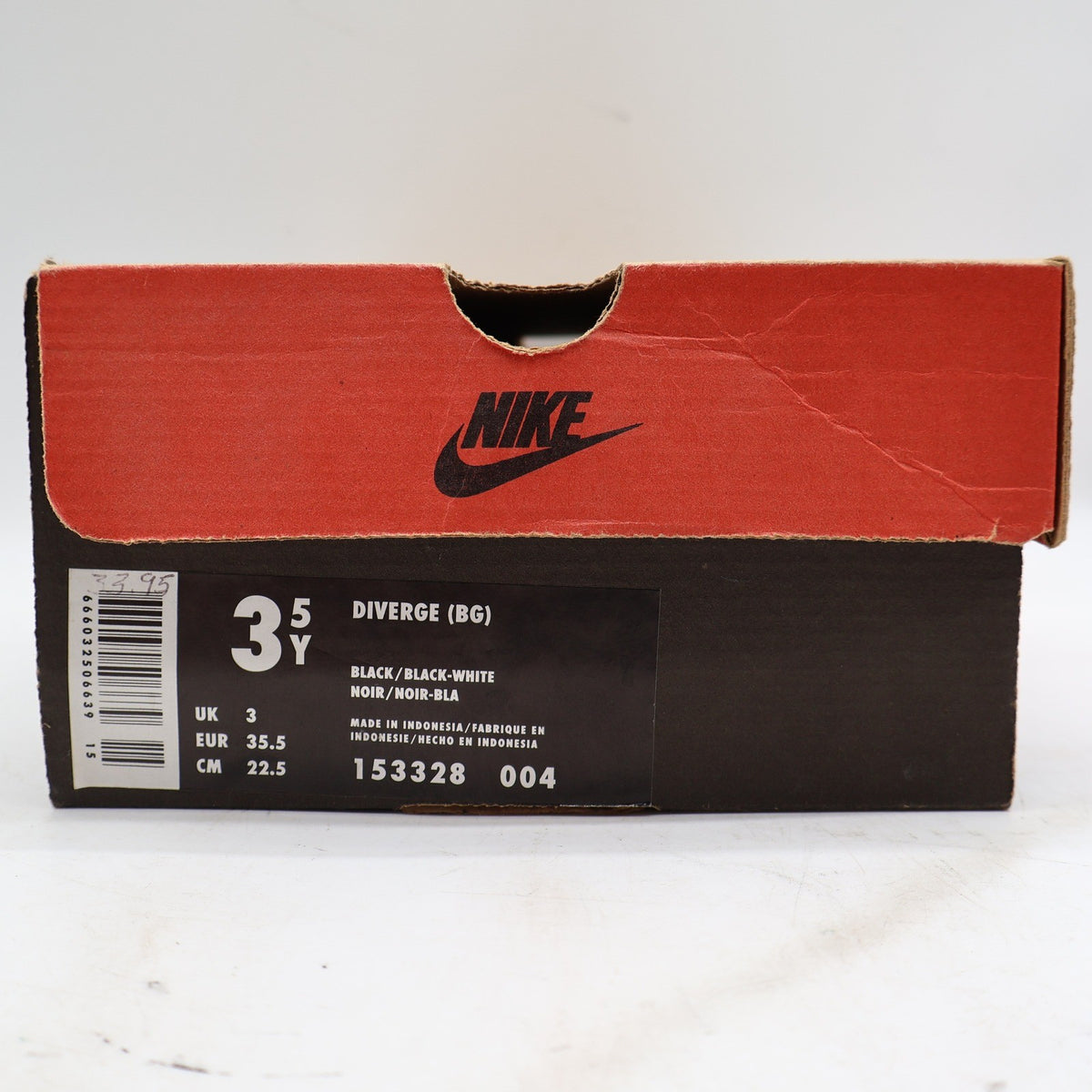 Nike Diverge BG Size 3.5Y Vintage 1999 Black White Cross Training 153328-004 - take2supply