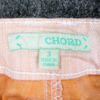 Chord Skinny Jeans Juniors 3 Peach Orange Denim NWT CH4070WDD Low Rise Stretch - take2supply
