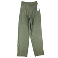 Lucia Trousers Womens Size 8 Y2K Cactus Green Stretch Pleated Straight Leg Pants - take2supply