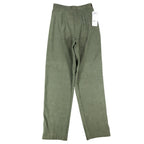 Lucia Trousers Womens Size 8 Y2K Cactus Green Stretch Pleated Straight Leg Pants - take2supply