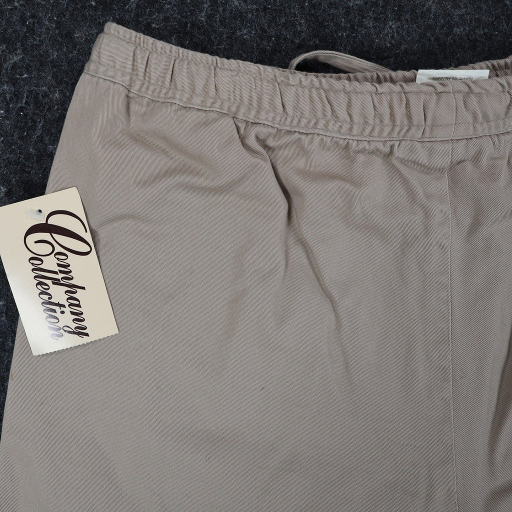 Company Collection Shorts Womens 8 Vintage 90s Khaki Cotton Twill Drawstring - take2supply