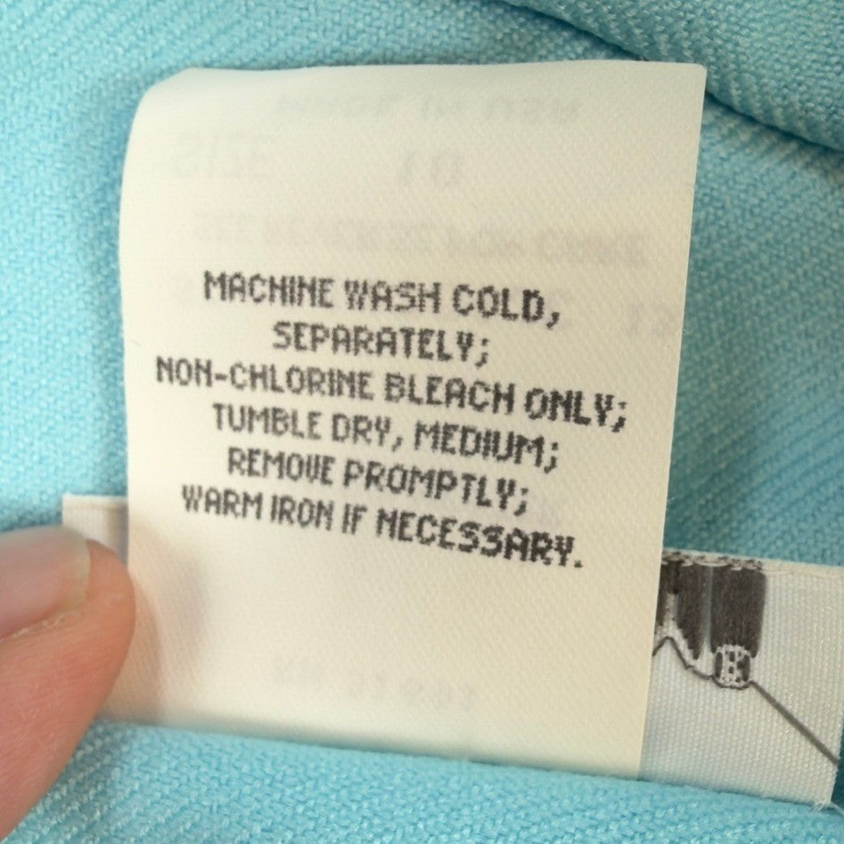 Donnkenny Vintage Pants Girls Size 10 Blue Straight Leg Stretch Made in USA NWT - take2supply