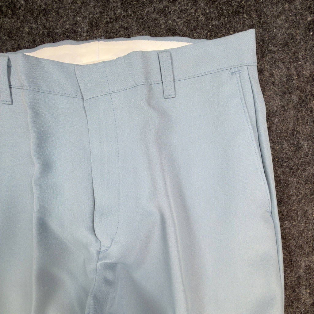 Dee Cee Vintage 70s Dress Pants Mens 32x32 Light Blue Slacks USA NOS NWT - take2supply
