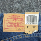 Levi's 505 Jeans Boys 11 Slim Blue Cotton Straight Vintage Y2K Deadstock - take2supply