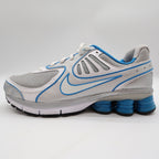 Nike Shox Qualify+ Womens 7 Silver Blue Running Shoes 396658-002 Y2K Style - take2supply