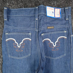 Vintage Young Maverick Jeans Boys 10 Blue Embroidered Straight Leg USA NWT - take2supply