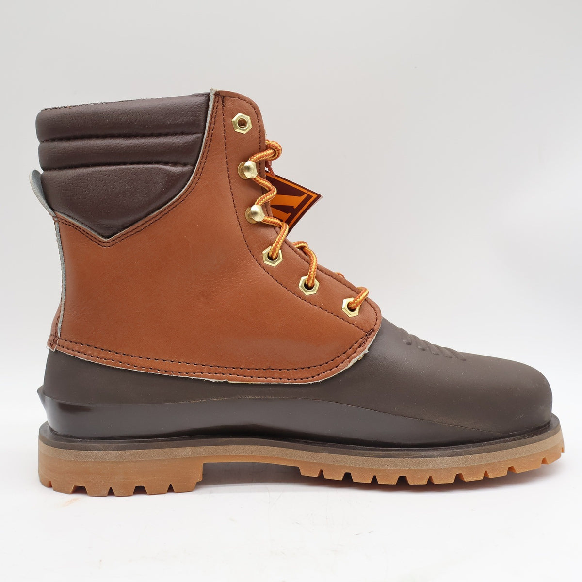 Ranger Insulated Hunting Boots Mens 8M Vintage Brown Leather Rubber Duck Boots - take2supply