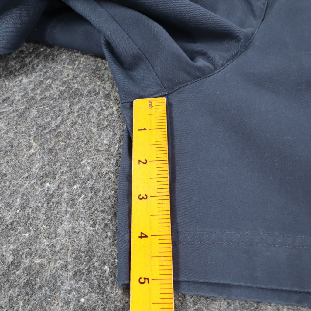 Rafaella Twill Shorts Womens 10 Vintage 90s Navy Blue Cotton Pleated Belted NWT - take2supply