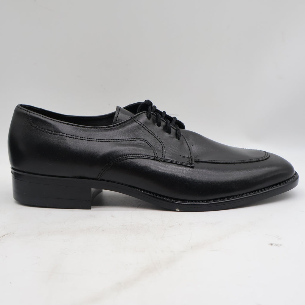 Barclay Oxford Dress Shoes Mens 12 D Vintage Black Leather U-Toe Deadstock 48011 - take2supply