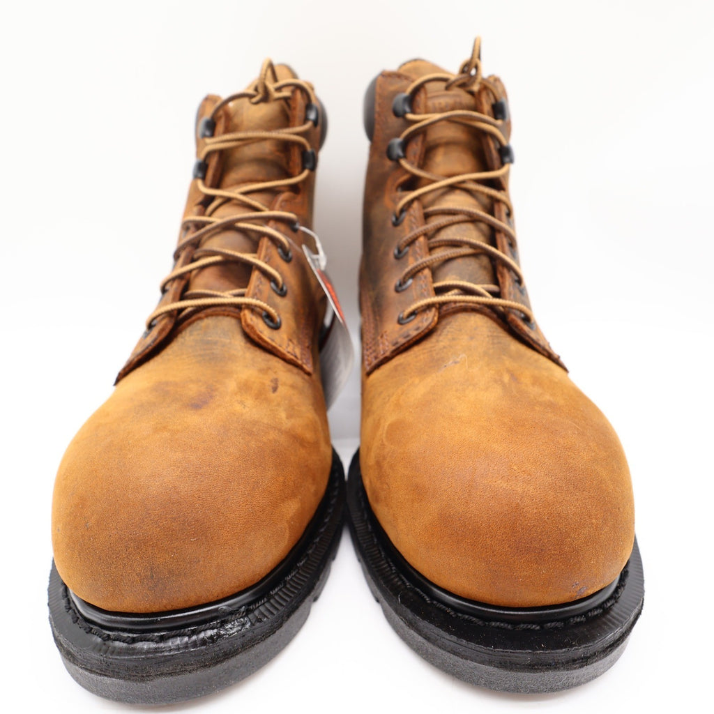 WORX by Red Wing 5606 Steel Toe Work Boots Mens 9 Brown Leather New Box - take2supply