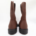 Worx Red Wing 5701 Steel Toe Work Boots Mens 7.5 Brown Leather New Deadstock - take2supply