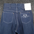 Maverick Straight Leg Jeans Boys 12 Regular Vintage Deadstock USA Blue Denim - take2supply