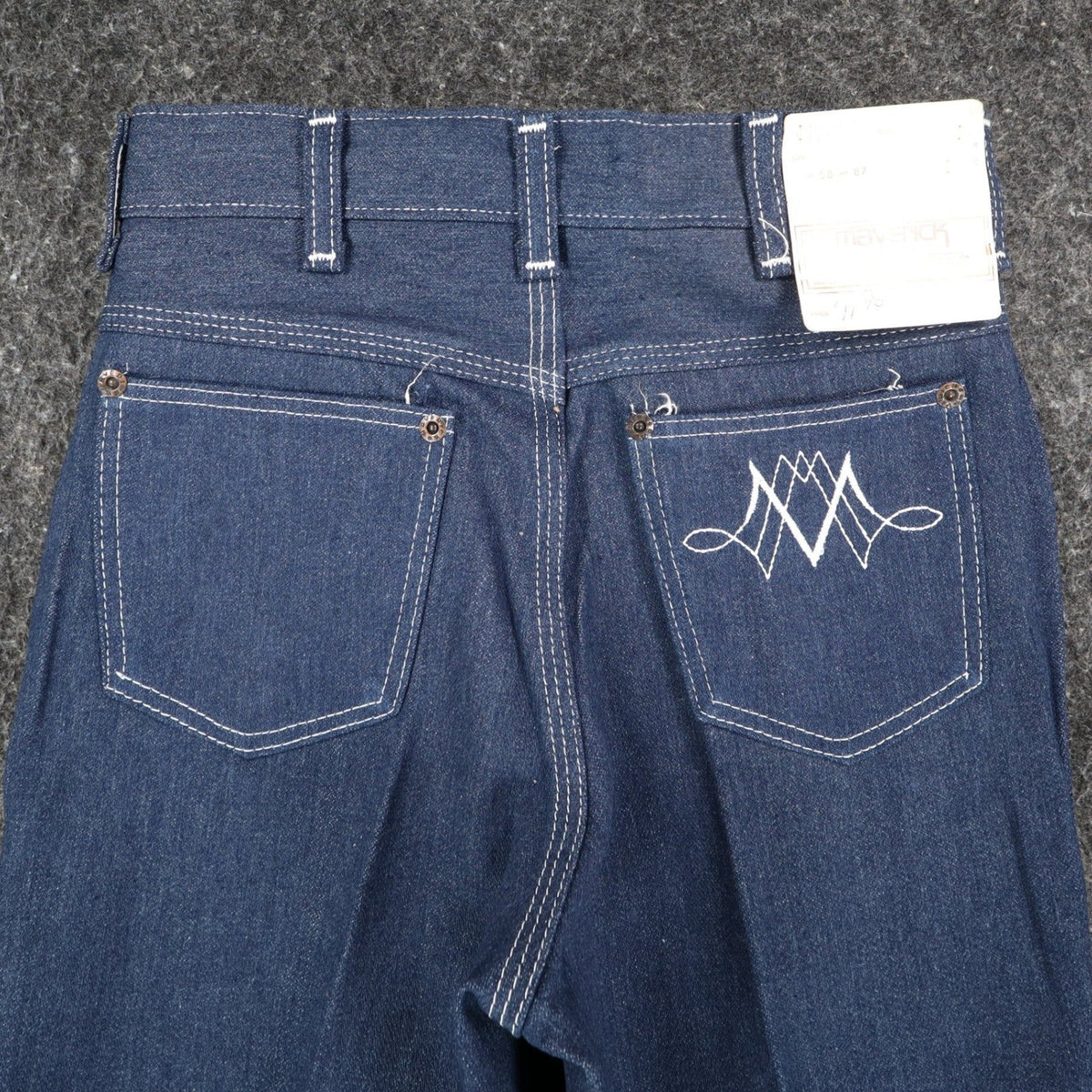 Maverick Straight Leg Jeans Boys 12 Regular Vintage Deadstock USA Blue Denim - take2supply
