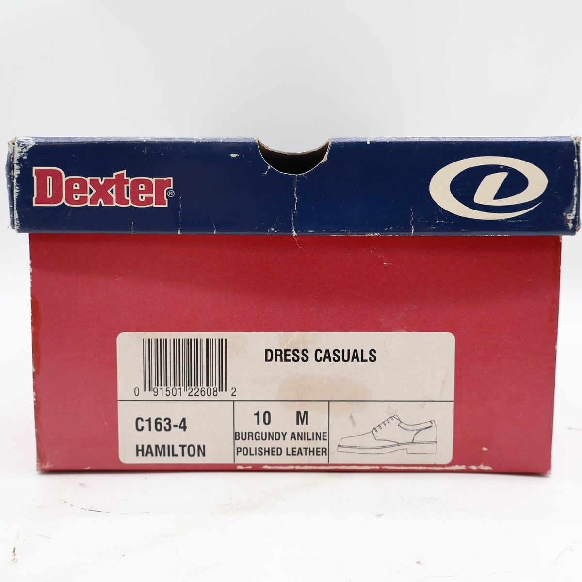 Dexter Hamilton Dress Casuals Mens 10 M Burgundy Polished Leather Oxfords - take2supply