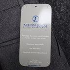 Levi Strauss Action Slacks Mens 33x30 Vintage 2000s Grey Flat Front Dress Pants - take2supply