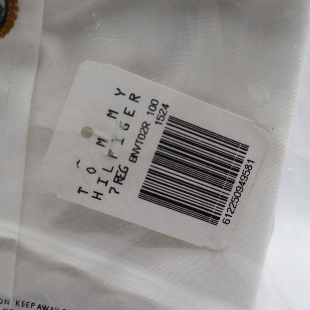 Tommy Hilfiger Dress Shirt Boys 7 White Cotton Non Iron Long Sleeve NWT Packaged - take2supply