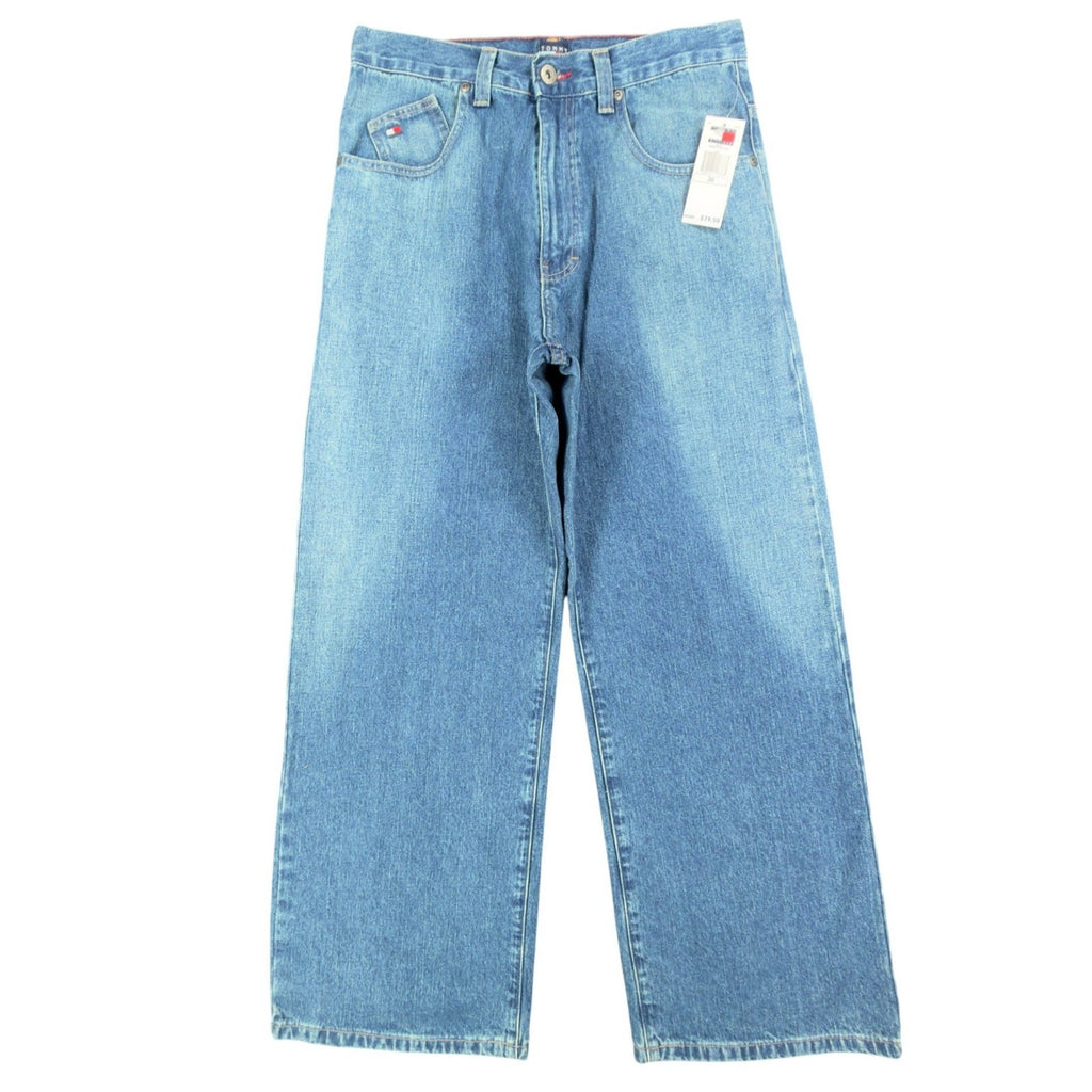 Tommy Hilfiger Y2K Slouch Fit Jeans Boy 20 Blue Cotton NWT Deadstock - take2supply