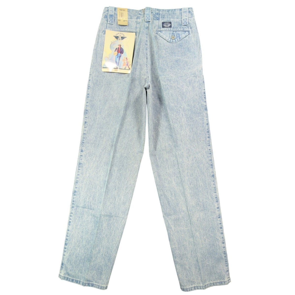 Dockers Vintage 90s Pleated Jeans Mens 31x32 Light Wash Cotton NWT Made in USA - take2supply
