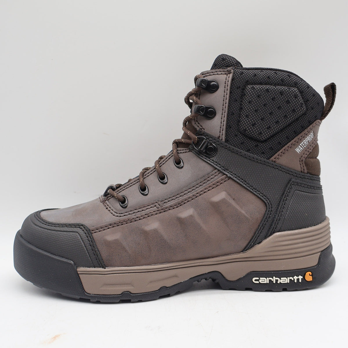 Carhartt Force Work Boots Mens 8.5 Brown Waterproof Leather Soft Toe CMA6046 NEW - take2supply