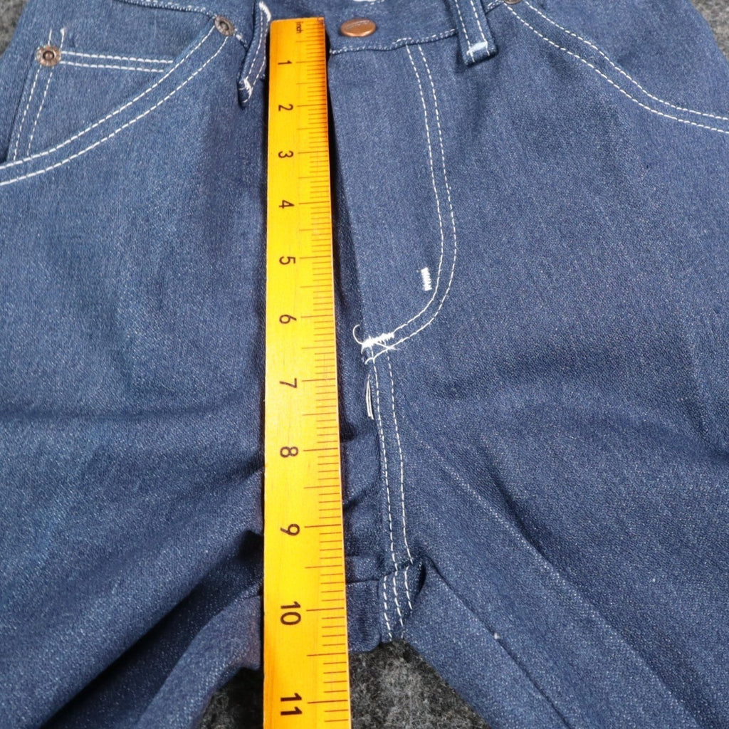 Maverick Straight Leg Jeans Boys 10 Reg Vintage 70s Blue Cotton Poly USA C951 - take2supply