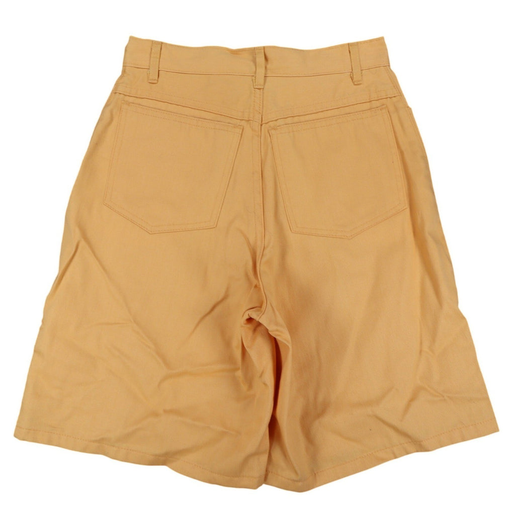 Hang Ten Shorts Womens 3/4 Vintage 90s Yellow Cotton High Rise Made in USA NOS - take2supply