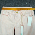 Chord Skinny Jeans Juniors 3 Peach Orange Denim NWT CH4070WDD Low Rise Stretch - take2supply