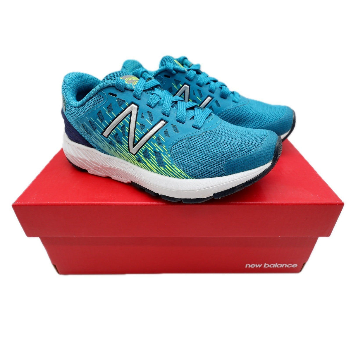 New Balance FuelCore Urge Kids 10.5 Blue Green Running Shoes YPURGOH Sneaker - take2supply