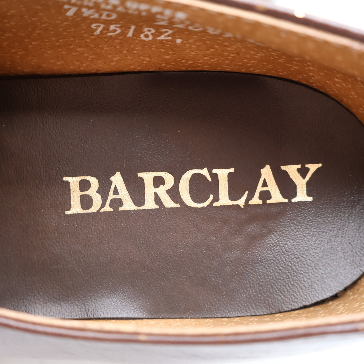 Barclay Loafers Mens 7.5 D Vintage Brown Leather Slip On Dress Shoes 95182 - take2supply