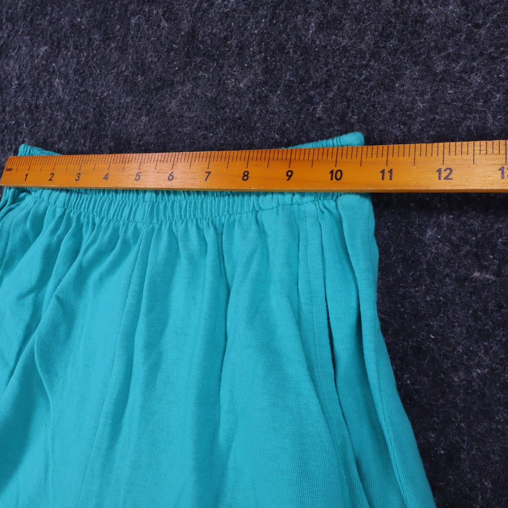 Hang Ten Shorts Womens XS Vintage 90s Teal Green Cotton Knit Made in USA NWT - take2supply