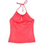A. Byer Halter Tank Top Womens Medium Y2K Red Stretch Built-in Bra USA NWT - take2supply