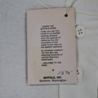 Buffalo Inc Henley Shirt Large Ski Graphic Cream Long Sleeve Cotton Blend USA NW - take2supply