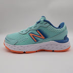 New Balance 680v6 Kids Shoes Size 11 Blue Orange Mesh Running Sneaker YP680LL6 - take2supply
