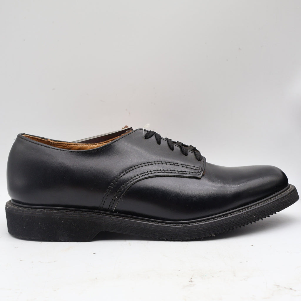 Carolina Oxford Shoes Mens 10 C Vintage Black Leather Plain Toe Made in USA New - take2supply