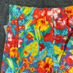 Vintage That's Me! Floral Shorts Womens 7/8 90s Hawaiian Tropical Cotton NWT USA - take2supply