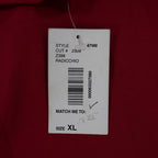 Southern Lady Top Women XL Red Long Sleeve V-Neck Faux Wrap Cotton Blend NWT - take2supply