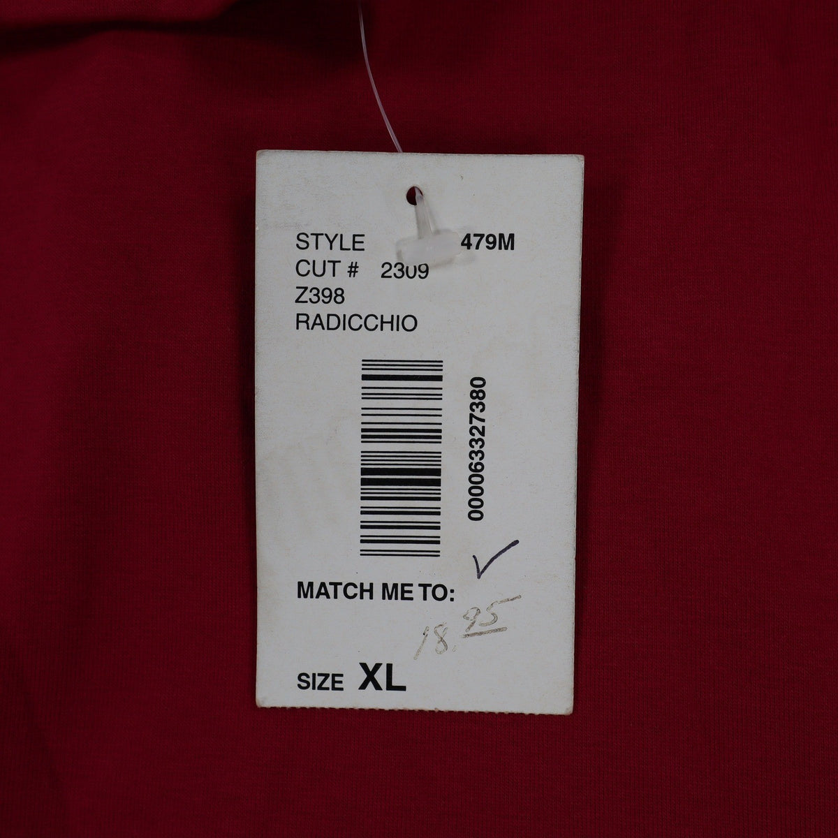 Southern Lady Top Women XL Red Long Sleeve V-Neck Faux Wrap Cotton Blend NWT - take2supply