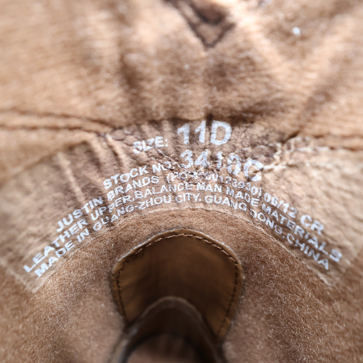 Justin 3410C Kids Western Boots 11D Brown Leather NWT Deadstock Cowboy - take2supply