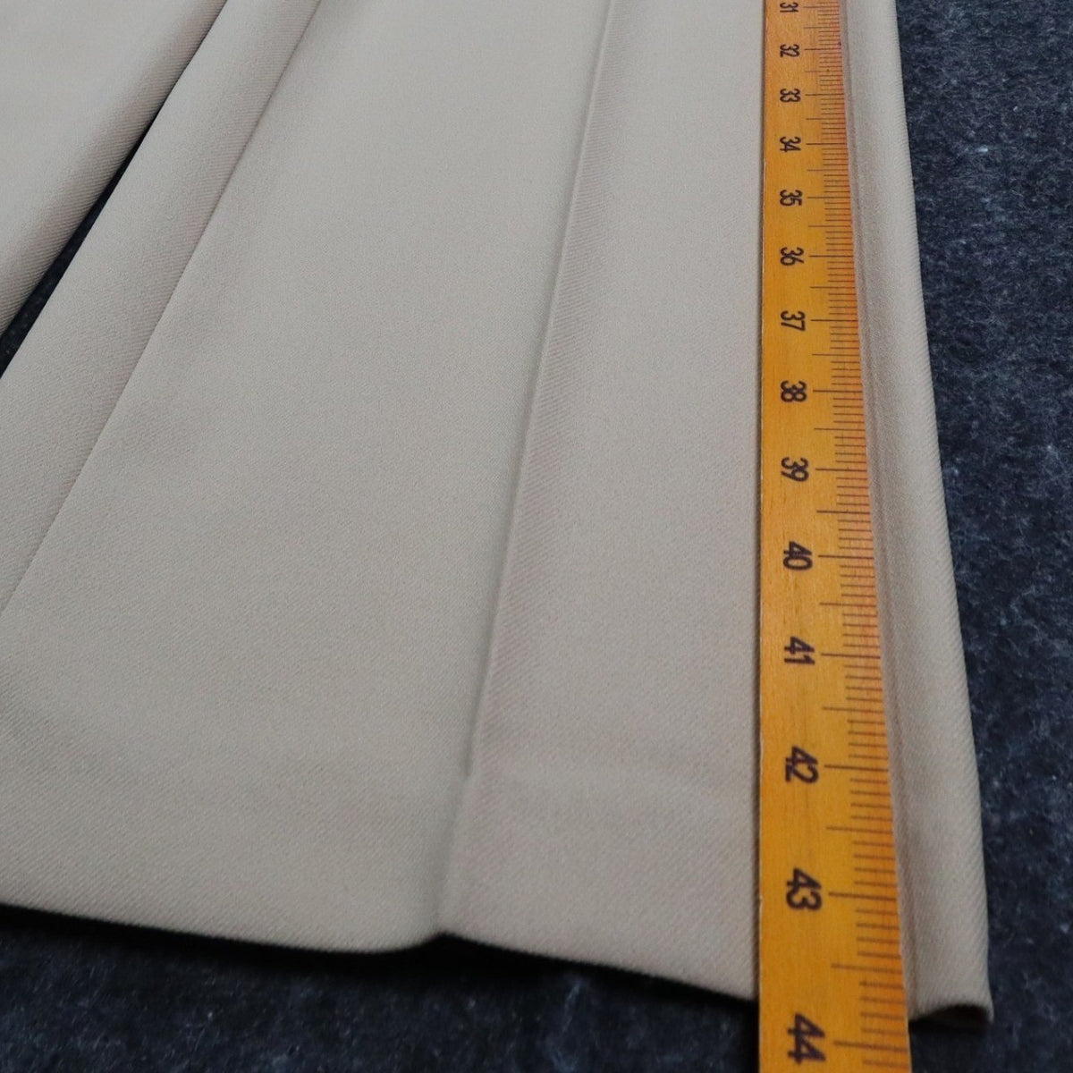 Perry Classics Wide Leg Trousers Womens 10 Vintage 70s Tan Polyester High Rise - take2supply