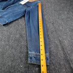 Studio Ease Denim Jacket Womens 8 Blue Cotton Faux Suede Collar WAAC77RI NWT - take2supply
