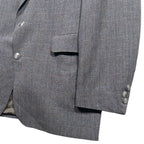 Levi Strauss Business Class Mens Grey Glen Plaid Blazer Sport Coat 40L USA Made - take2supply
