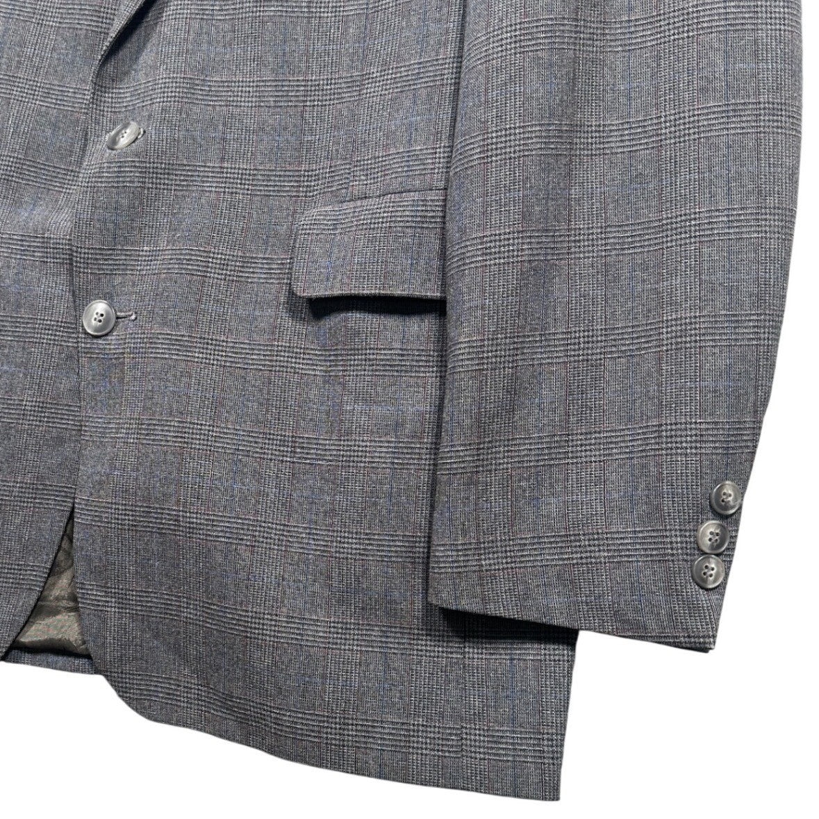 Levi Strauss Business Class Mens Grey Glen Plaid Blazer Sport Coat 40L USA Made - take2supply
