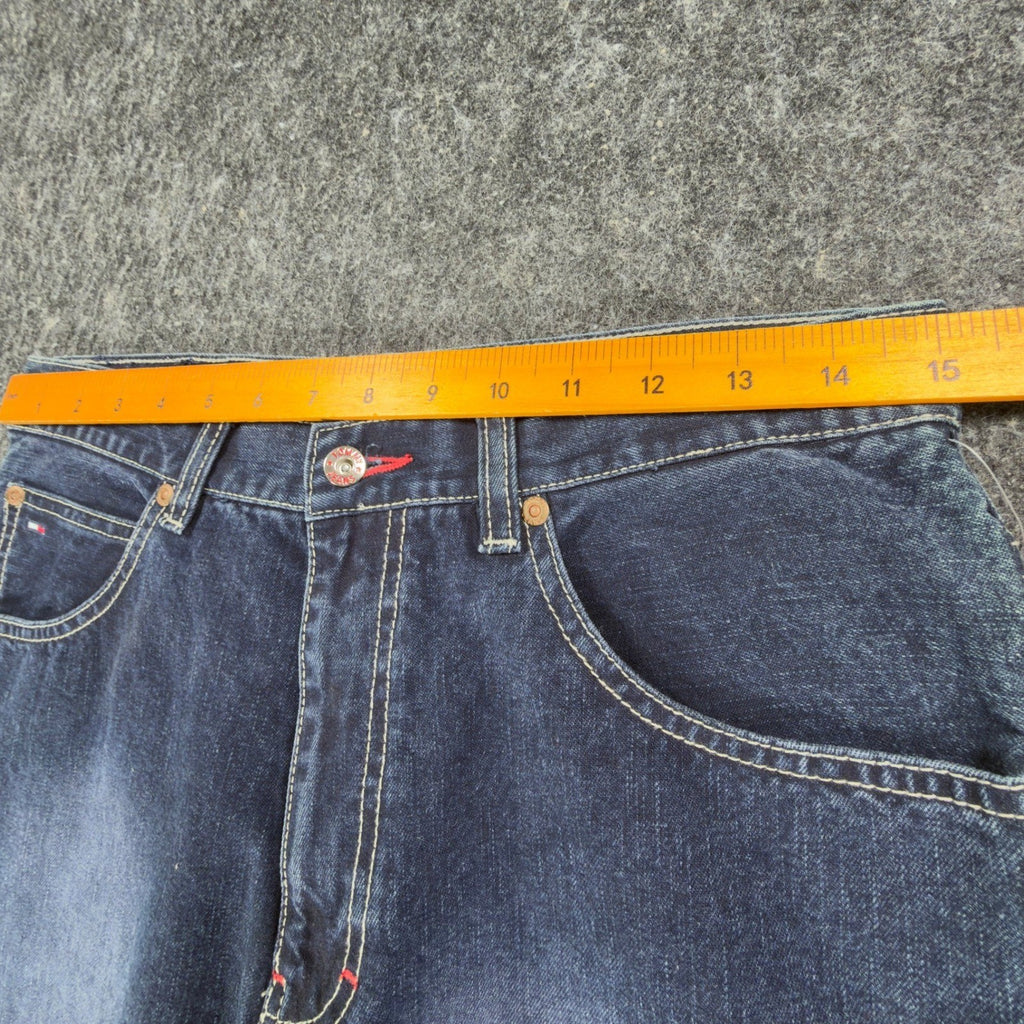 Tommy Hilfiger Y2K Freedom Fit Jeans Boy 20 Blue Cotton NWT Deadstock Baggy - take2supply