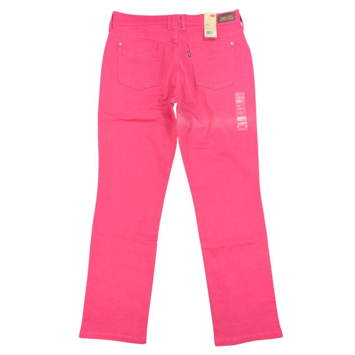 Levi's 505 Straight Leg Jeans Womens 12 Pink Cotton Blend NWT - take2supply